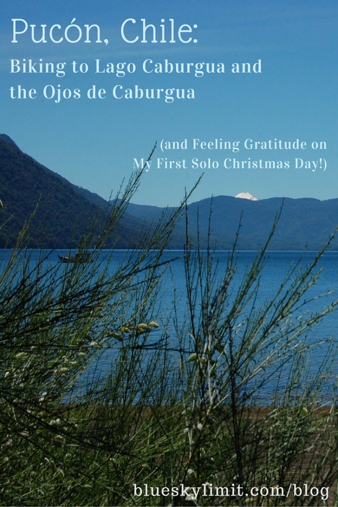 Pucón, Chile - Biking to Lago Caburgua and the Ojos de Caburgua (and Feeling Gratitude on My First Solo Christmas Day!)